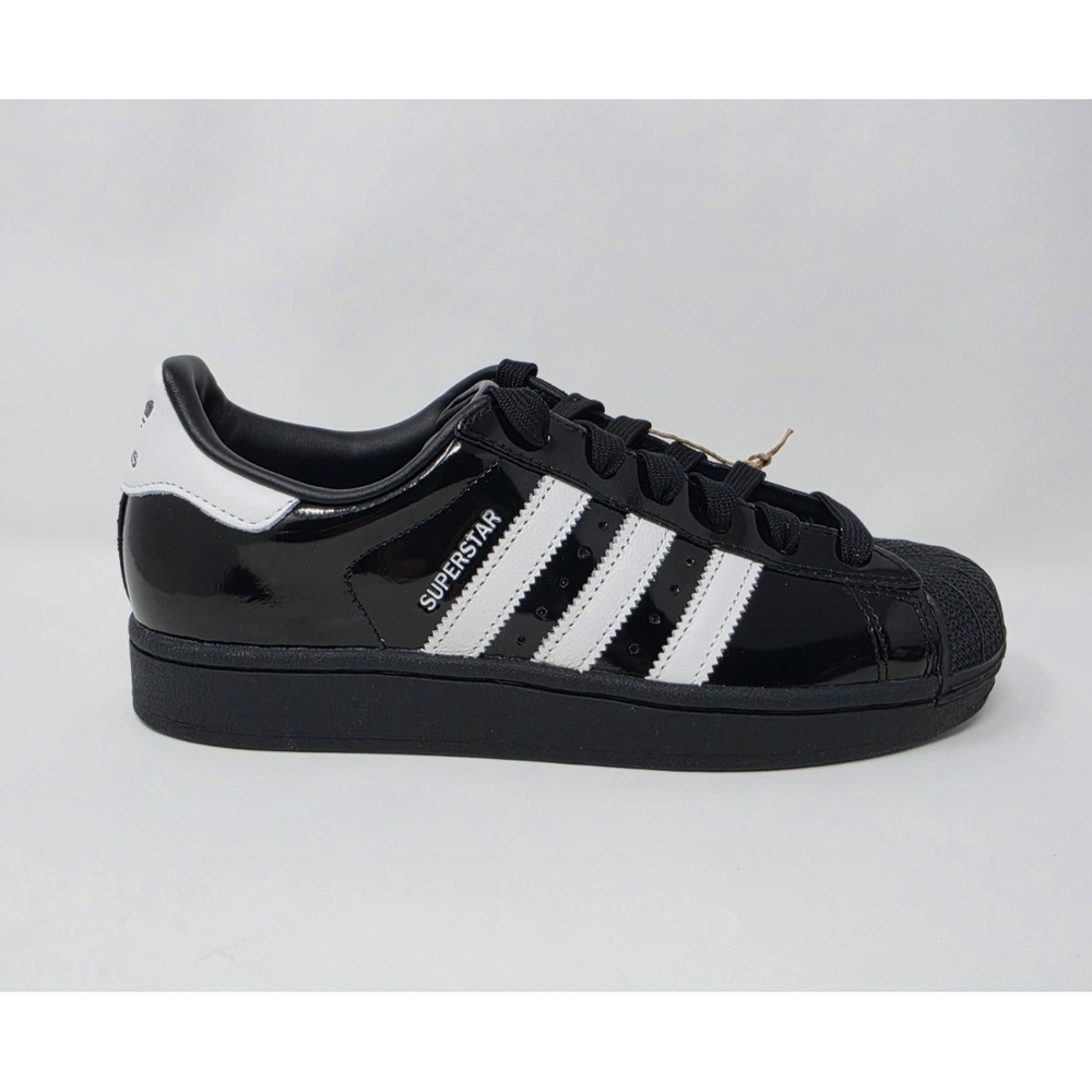 ADIDAS SUPERSTAR ll SHOE WOMEN'S 7 1/2 BLACK /WHITE STRIPES NIB - Picture 10 of 11